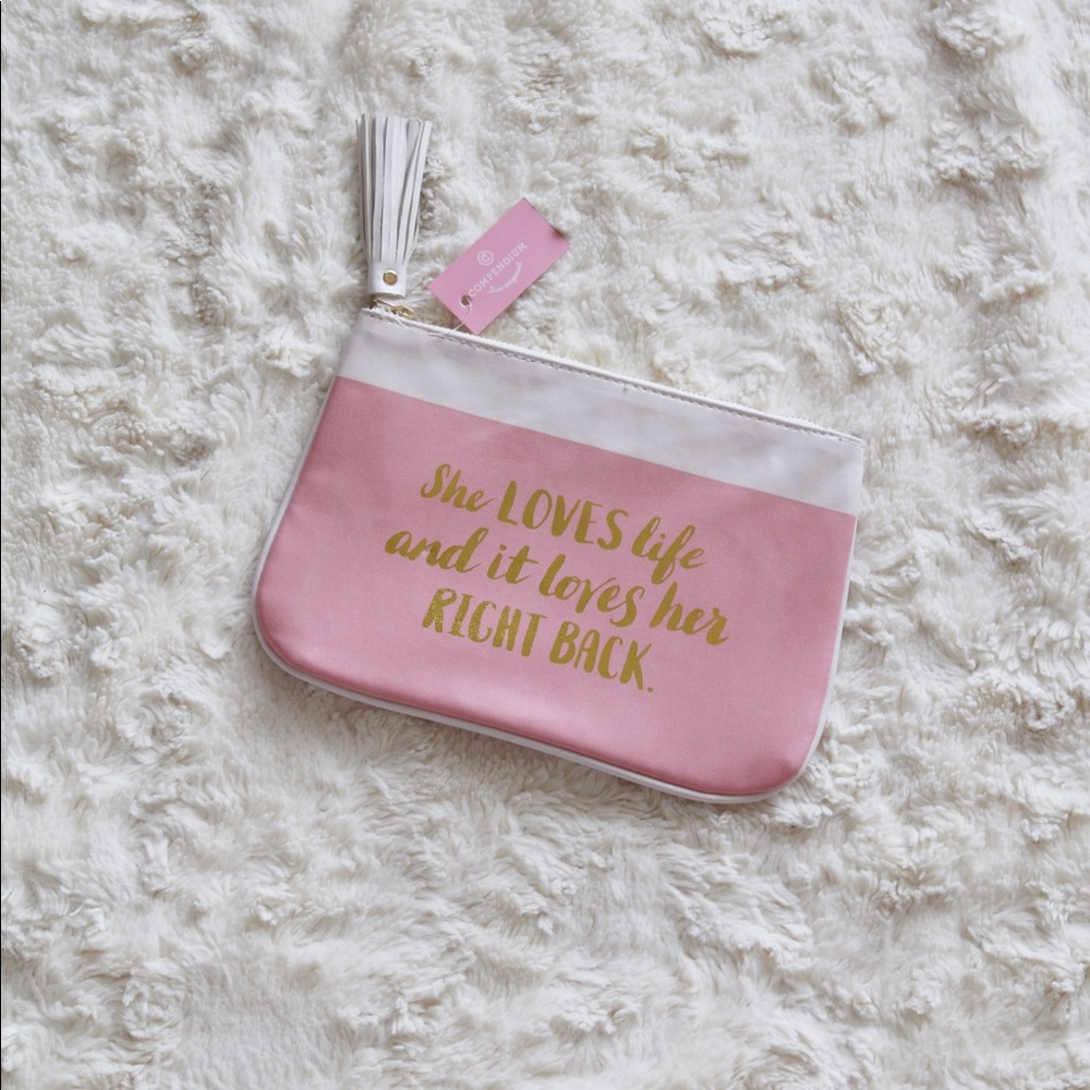 NEW She LOVES Life Pouch/Makeup Case